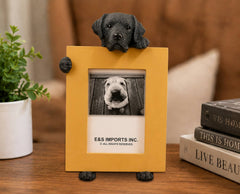 Labrador Retriever Black (2 1/2x3 1/2) Small Photo Picture Ceramic Frame from E&S Imports