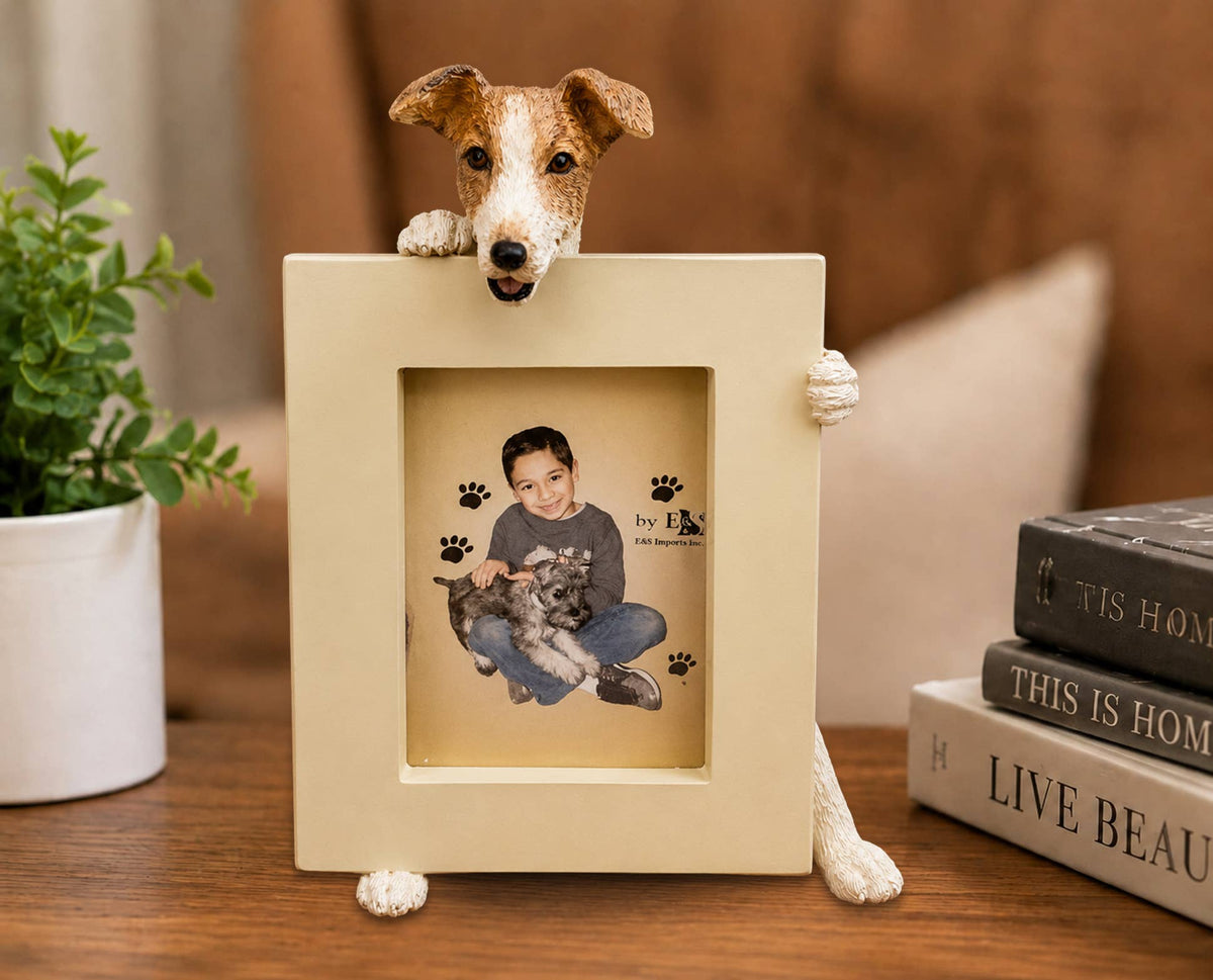 Greyhound (2 1/2x3 1/2) Small Photo Picture Ceramic Frame from E&S Imports