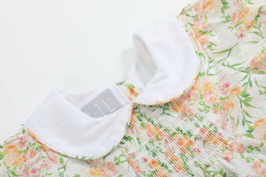 Floral Smocked Collared Dress
