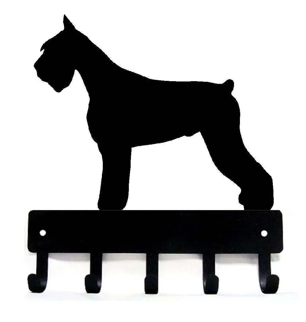 Giant Schnauzer Dog Key Rack/ Leash Hanger