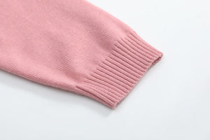 Heirloom Pink Roses Collared Sweater