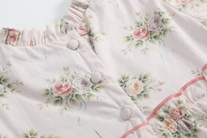 Heirloom Custom Rose Layered Ruffle Dress