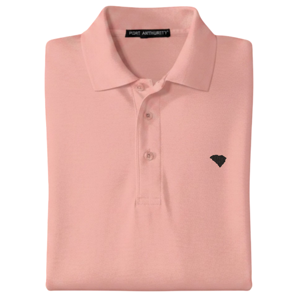 State of South Carolina Polo Shirt - Light Pink (Available in Different Thread Colors)