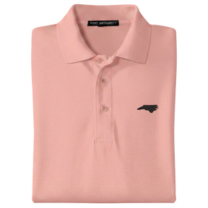 State of North Carolina Polo Shirt - Light Pink (Available in Different Thread Colors)