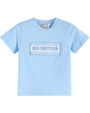 Light Blue Big Brother Smocked Shirt and Shorts Set