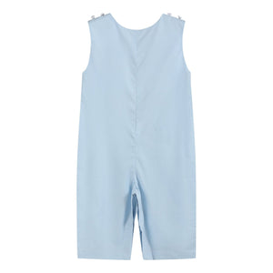 Light Blue Crosses Smocked Longall