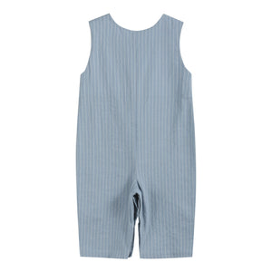 Light Blue Pinstripe Turkey Smocked Longall
