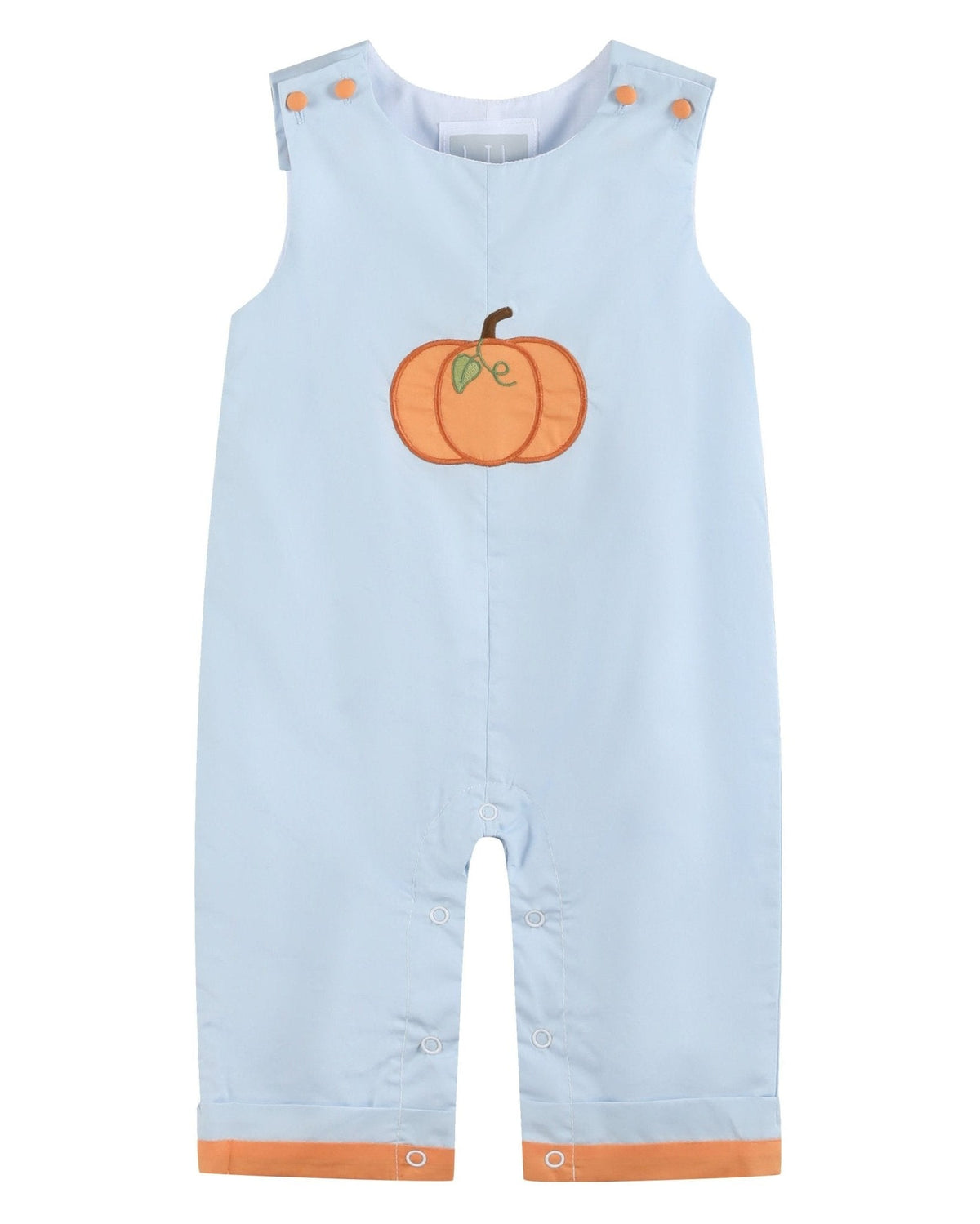 Light Blue Pumpkin Applique Longall
