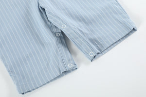 Light Blue Puppy Smocked Longall