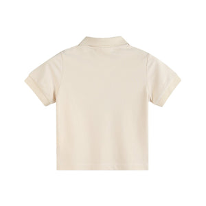 Light Brown Football Pocket Polo Golf Shirt