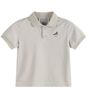 Light Brown Mallard Duck Golf Polo Shirt