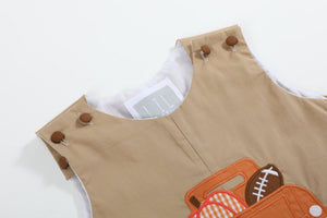 Light Brown Pumpkin Football Truck Longall