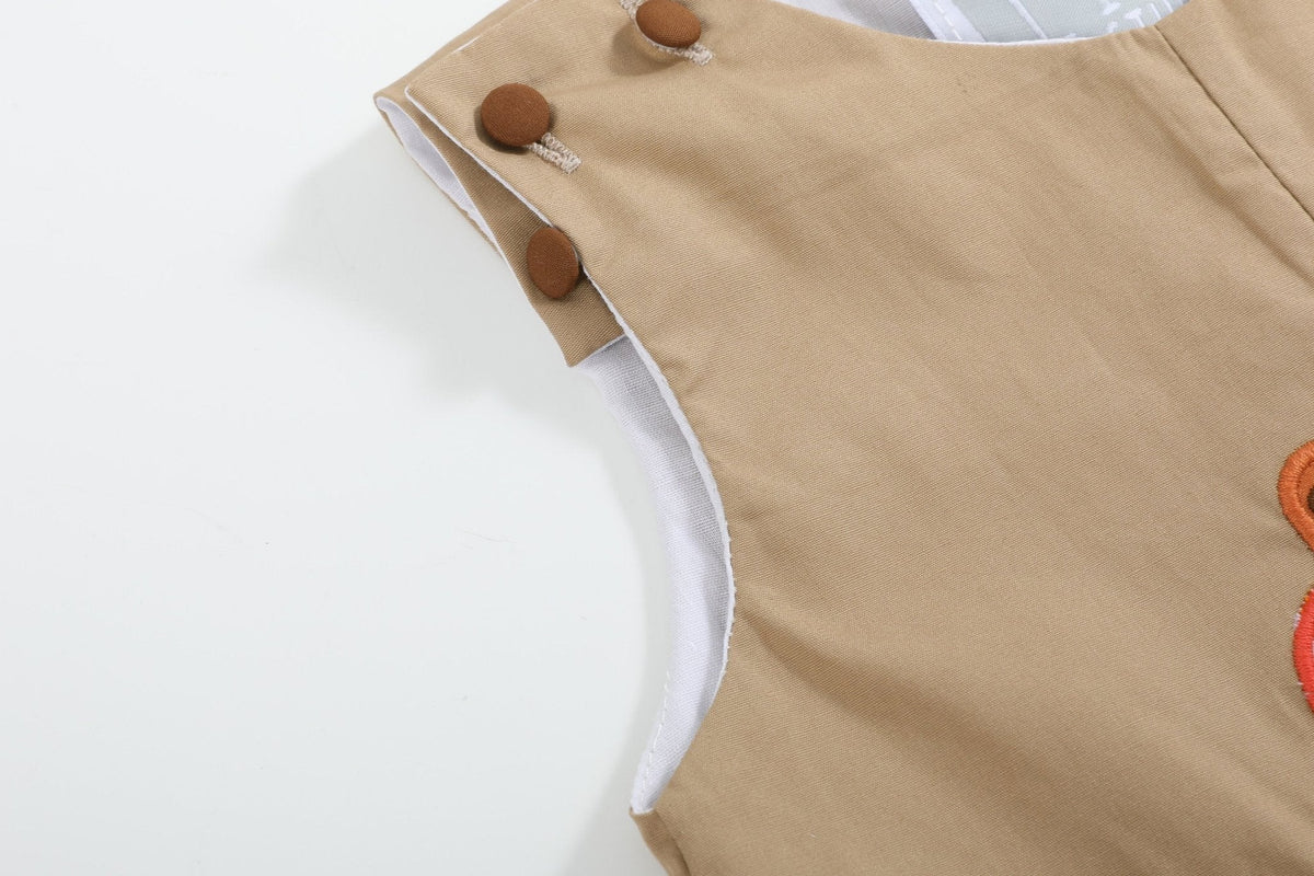 Light Brown Pumpkin Football Truck Longall