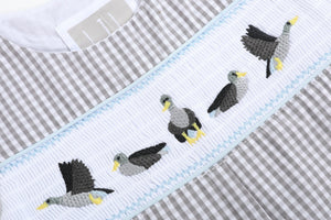 Light Gray Mallard Smocked Longall