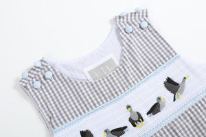 Light Gray Mallard Smocked Longall
