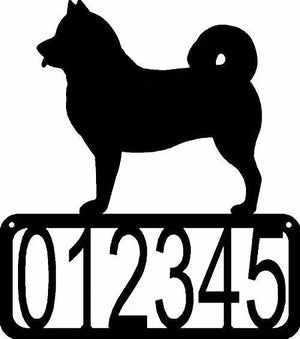 Alaskan Malamute Dog House Address Sign