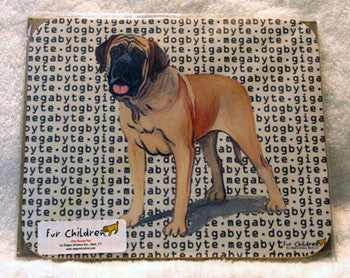 Fur Children Megabyte, Gigabyte, Dog Byte Mouse Pad - Mastiff (MPMGDB95)