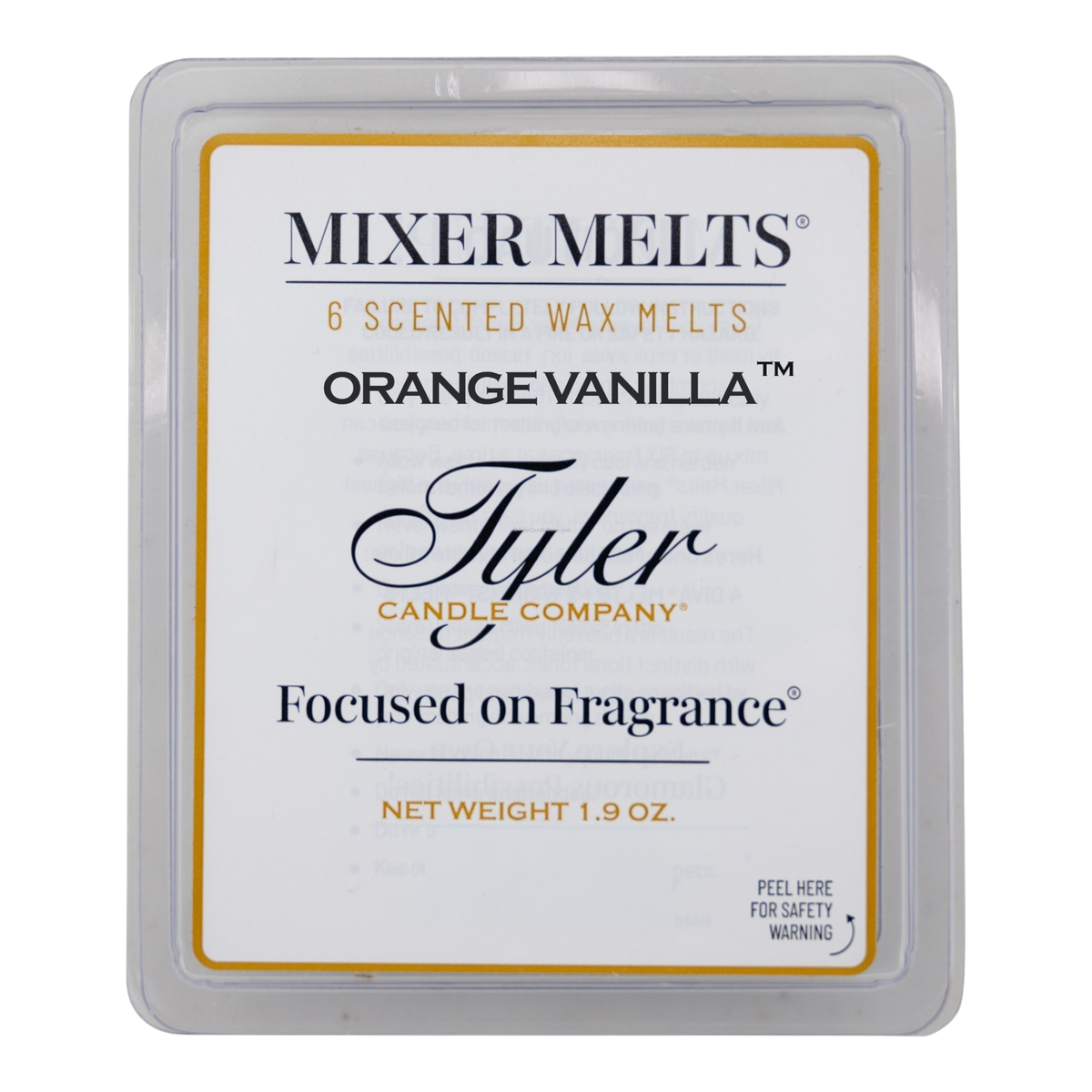 Tyler Candle Company Mixer Melt - Orange Vanilla