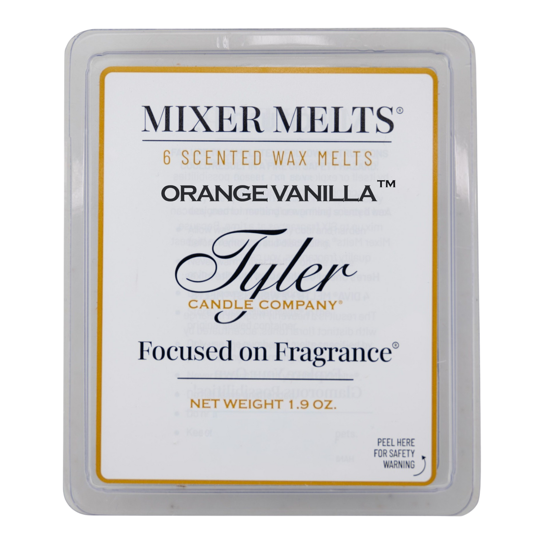 Tyler Candle Company Mixer Melt - Orange Vanilla