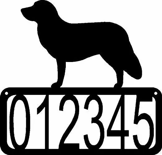 Nova Scotia Duck Tolling Retriever Dog House Address Sign