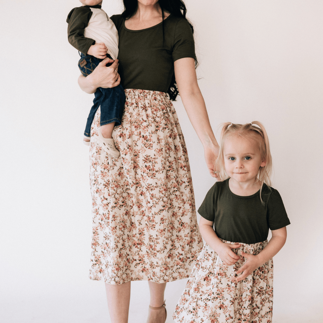 Olive Green Floral - Women