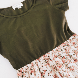 Olive Green Floral - Women
