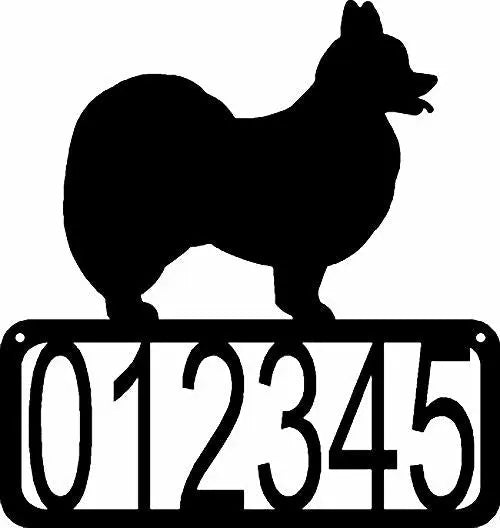 Papillon Dog House Address Sign