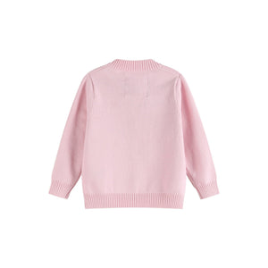 Pink Knit Bunny Cardigan