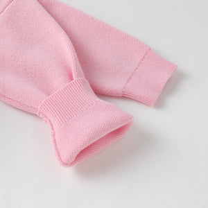 Pink Sparkly Bow Sweater