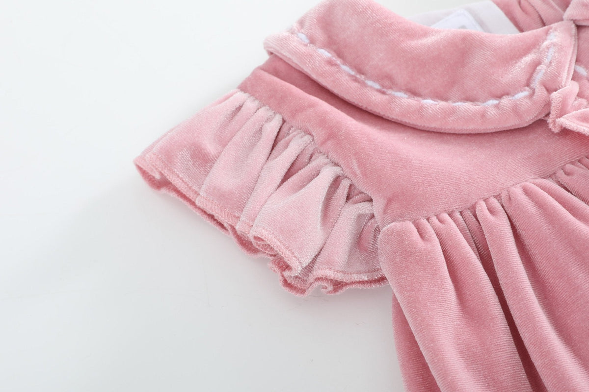 Pink Velvet Holiday Dress