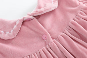 Pink Velvet Holiday Dress