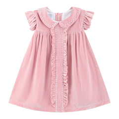 Pink Velvet Holiday Dress