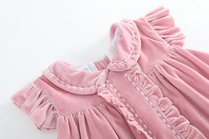 Pink Velvet Holiday Dress