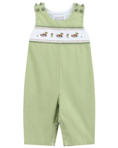 Pistachio Green Mallard Duck Smocked Longall