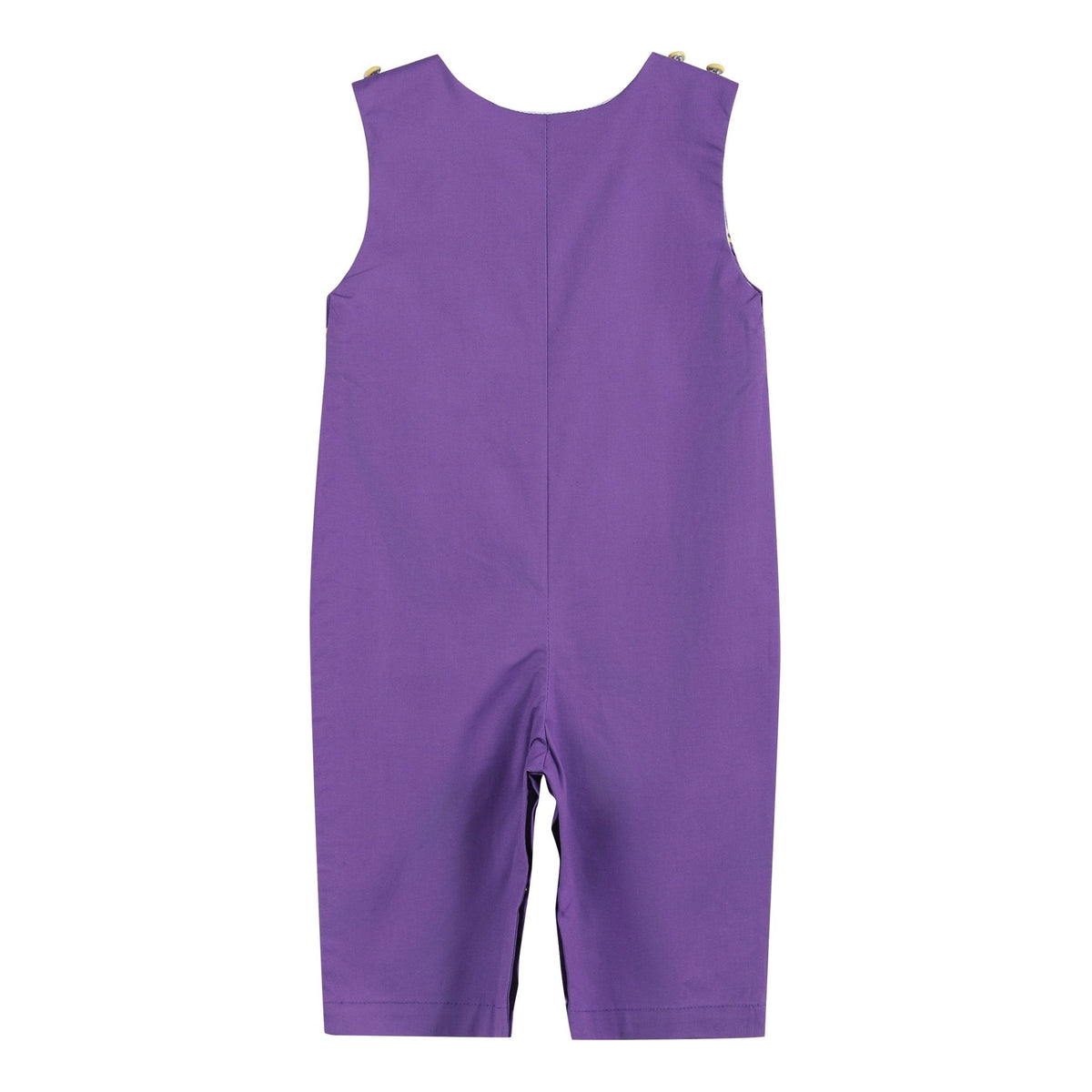 Purple and Gold Football Smocked Longall
