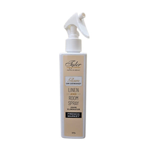 Purple Turtle Gifts Tyler Candle Glam On Demand French Market Linen and Room Spray 227g odor eliminator