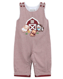 Red and Cream Gingham Farm Longall