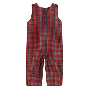 Red Christmas Plaid Santa Yoke Longall