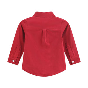 Red Corduroy Dress Shirt