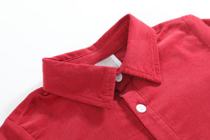 Red Corduroy Dress Shirt