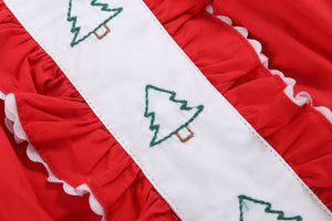 Red Ruffle Christmas Tree Dress