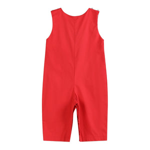 Red Santa Smocked Longall