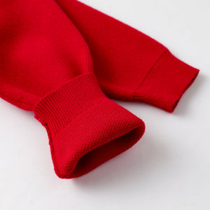 Red Sweater with Glitter Bow