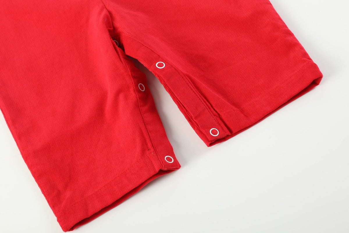 Red Velvet Christmas Smocked Longall
