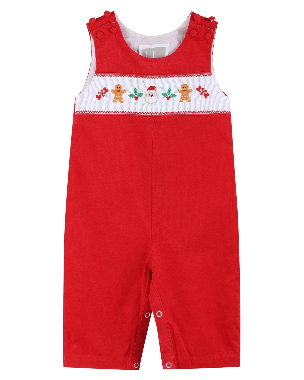 Red Velvet Christmas Smocked Longall