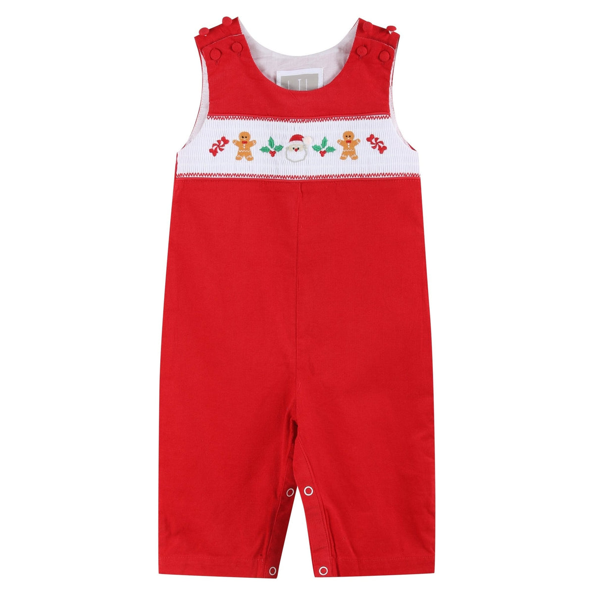 Red Velvet Christmas Smocked Longall