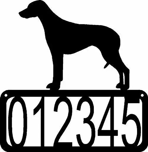 Rhodesian Ridgeback Dog House Address Sign