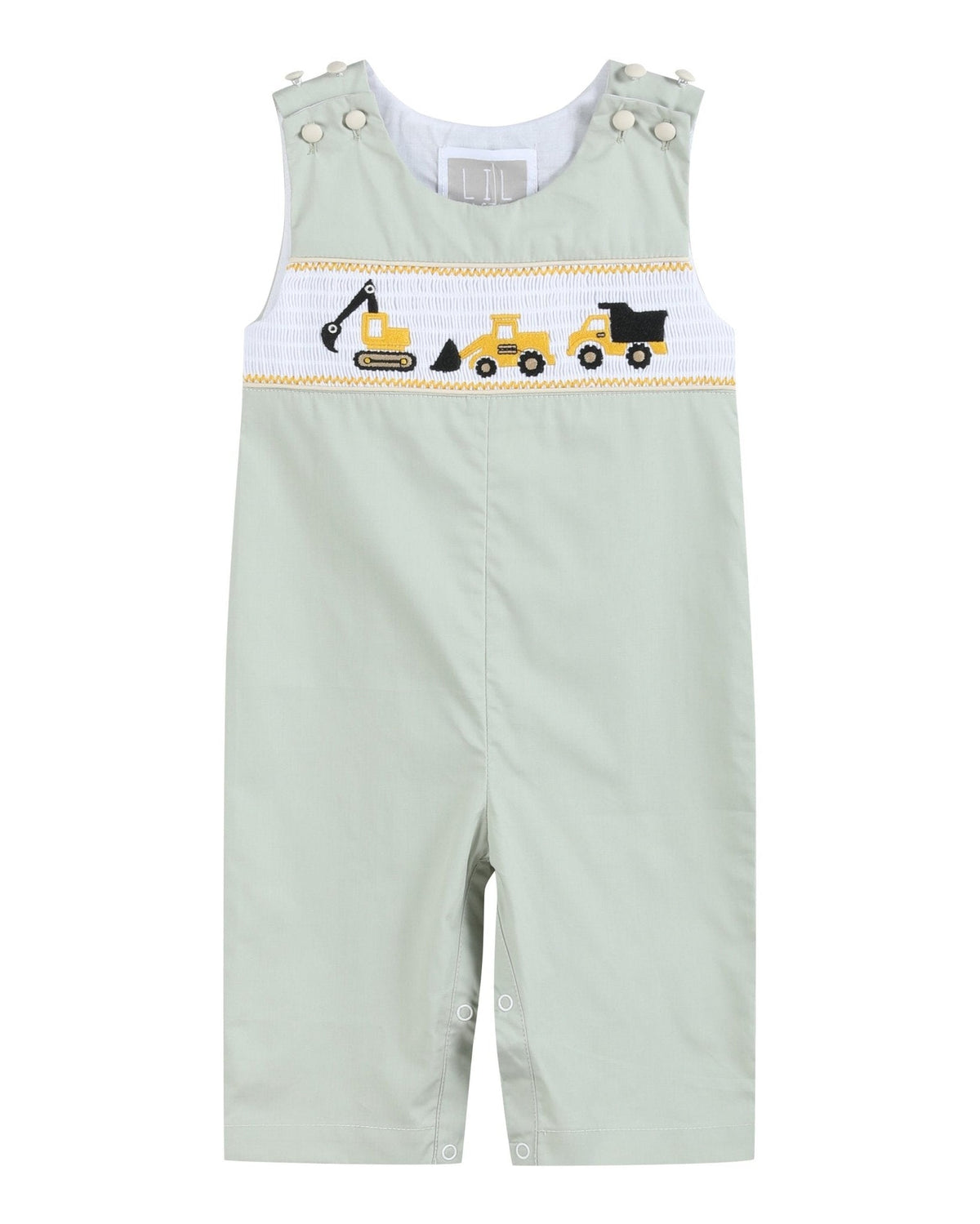 Sage Green Construction Smocked Longall
