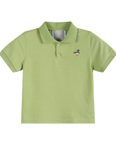 Sage Green Mallard Polo Shirt