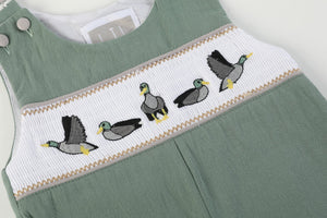 Sage Green Mallard Smocked Longall